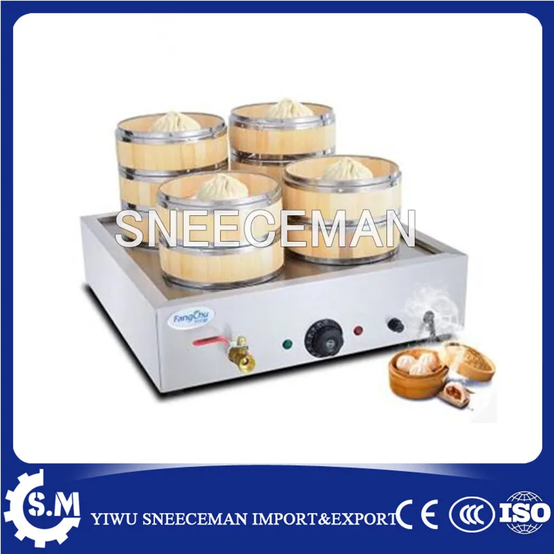 Saída de vapor chinês para pão a vapor 4 em aço inoxidável comercial