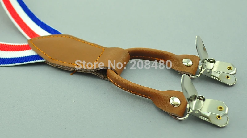 2.0cm wide 4 clips Y-Genuine leather