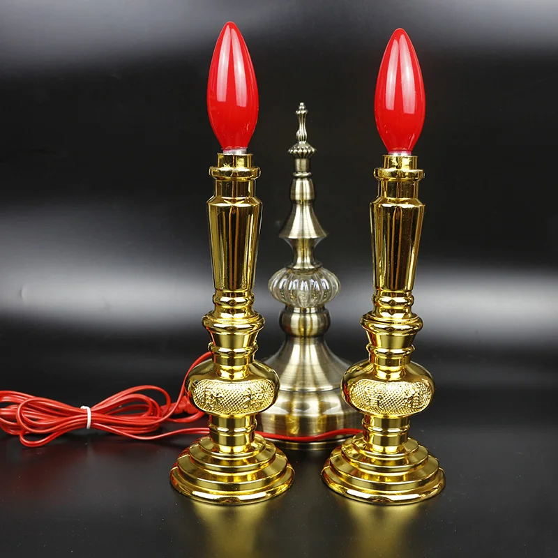 The electric candle bulb LED electrolier lamp for the Temple Buddha light mammon make offerings to Buddha Buddhist supplies