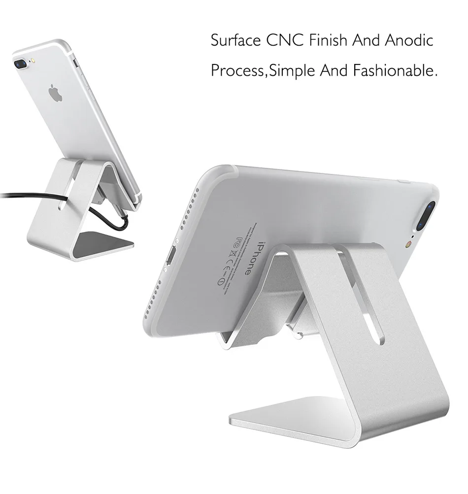 Aluminum Alloy Desk Stand Holder for JUST5 FREEDOM X1 for TIMMY Y2017for DEXP Ixion M450 Desk Phone Holder Stand