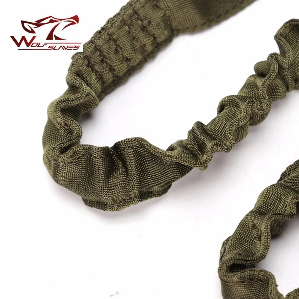 Tactical Sling Protective Rope Quick Release Line Climbing Safety Strap For Outdoor Hunting Green Color