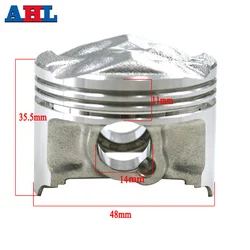 Motorcycle Engine Parts STD +25 +50 Cylinder Bore Size 48 48.25 48.5 mm Piston & Rings & Clips For Yamaha FZR250RR 3LN ZEAL250
