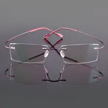 Fashion Rimless Memory Alloy Glasses Frame #4