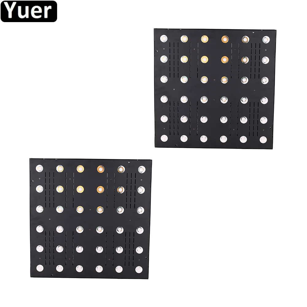 

2Pcs/Lot LED Flat Flood Light 36x3W Matrix Stage RGB 3IN1 Strobe Lights For Dance Club DJ Disco Party Bar Stage Effect Lighting