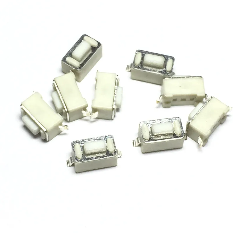 200PCS/LOT 3*6*4.3MM Tact Switch 2 foot vertical white 3x6x4.3