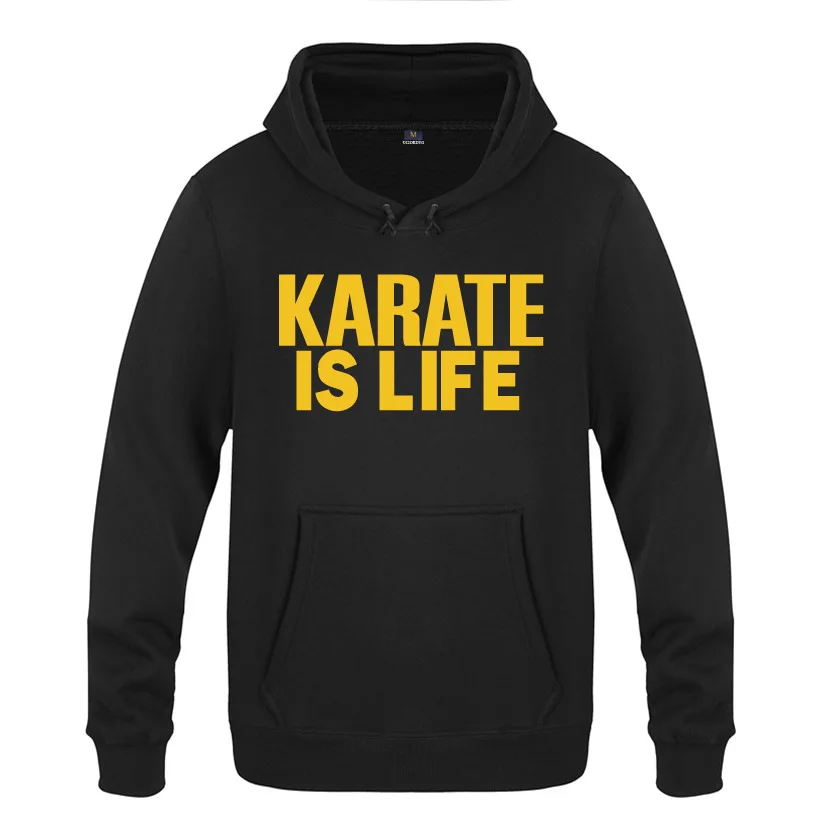 

Karate is Life Printed Hoodies Men Fleece Long Sleeve Pullover Sweatshirt Winter Fitness Tracksuit Hooded Coat Moleton Masculino