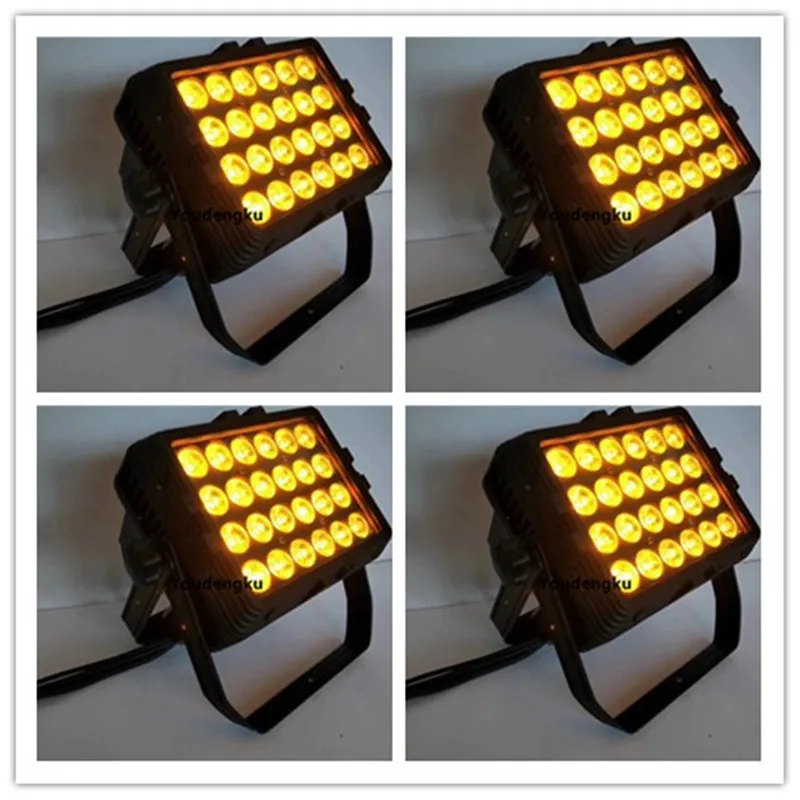 4 pcs 24x15w Waterproof led wall wash par stage light dmx RGBWA 5-IN-1 outdoor led wall light