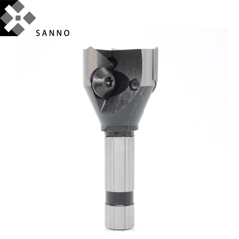 Straight shank 63mm / 80mm / 100mm 25 holder face milling disc indexable end mills for triangle shape inserts