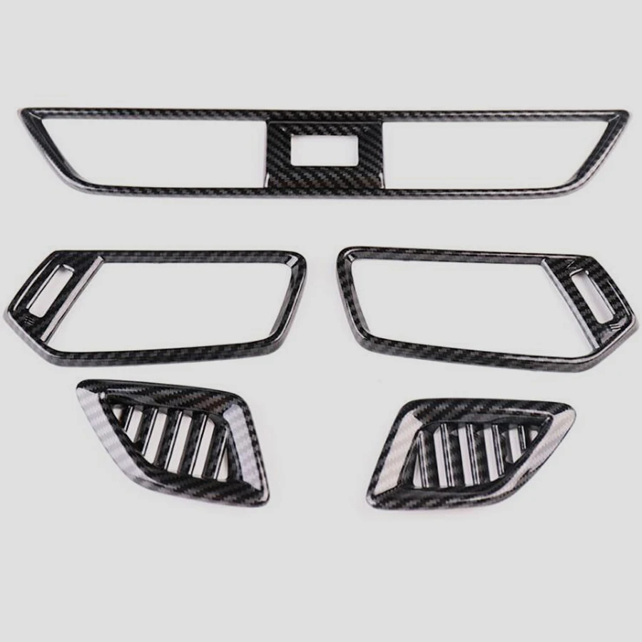 

YAQUICKA 5Pcs/set Car Front Console Dashboard Left and Right A/C Air Outlet Vent Frame Trim Cover For Honda Accord 10th 2018 ABS