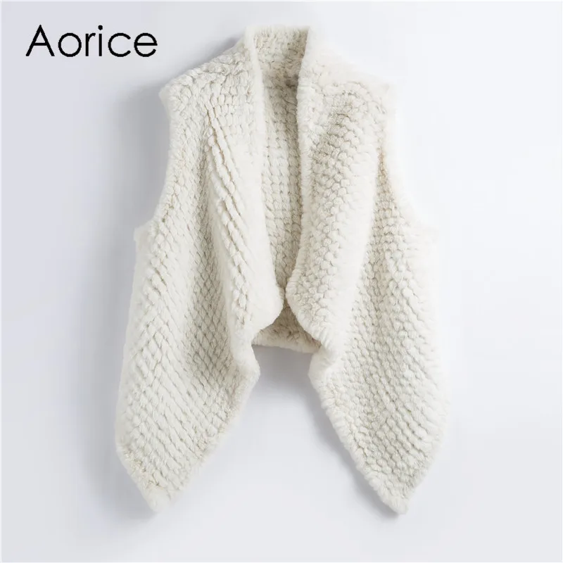 

Aorice FF907 New Knit Faux Fur Women Imitate Rabbit Fur Jacket Winter Leisure Trend Coat Warm Outwear Overcoat