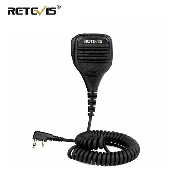 Retevis HK003 RT3S Głośnik do Walkie Talkie Mikrofon z redukcją szumów Gniazdo audio 3,5 mm PTT dla Retevis RT5R H777 Baofeng UV5R