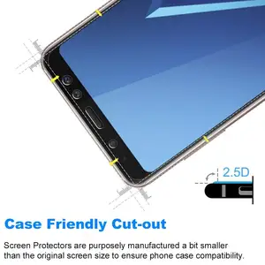 واقي شاشة زجاجي لسامسونج A5 A6 A7 A8 Plus 2018 زجاج مقسى لهاتف سامسونج جالاكسي A3 A7 2016 2017 فيلم واقي زجاجي أفضل 8 مبيعا سامسونج A9 2016 الشاشة الأمامية - No7