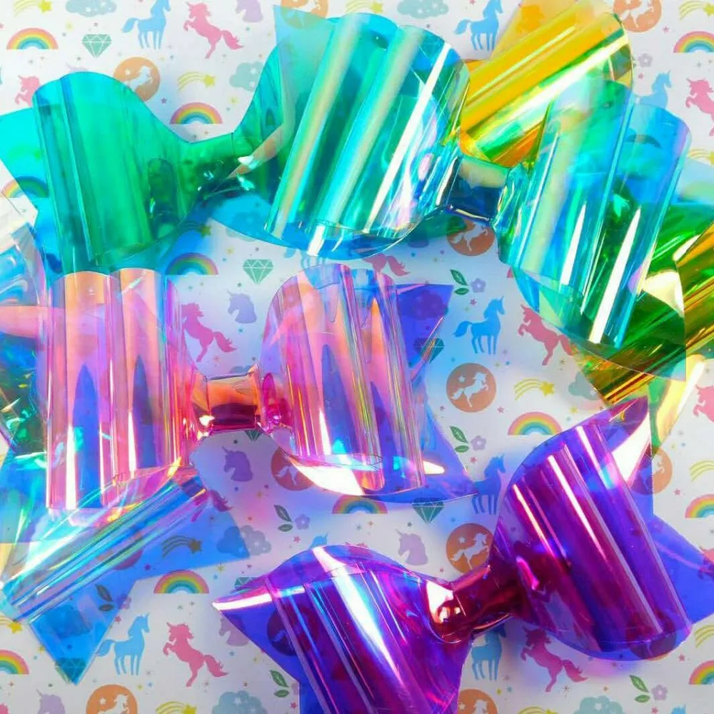 5 inch Waterproof Princess Hairgrips Jelly Bows Hair Bows Hairpins Dance Party Bow Hair Clip Girls Hair Accessories
