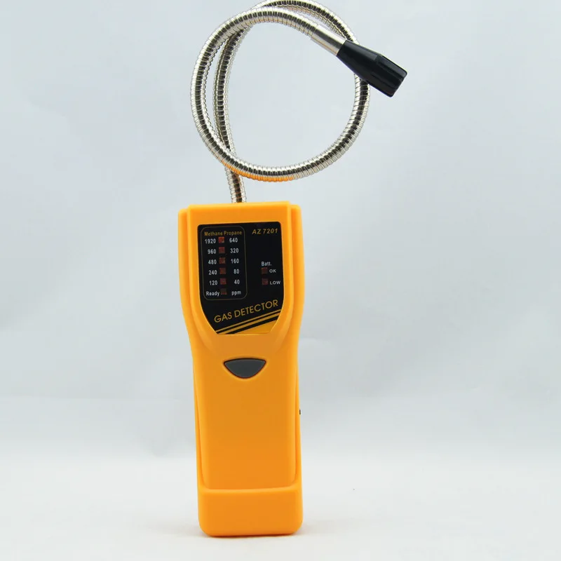 AZ7201 Portable High Sensitive Combustible Gas Detector Handheld Propane Gas Leakage Tester Methane Gas Leak Monitor Meter