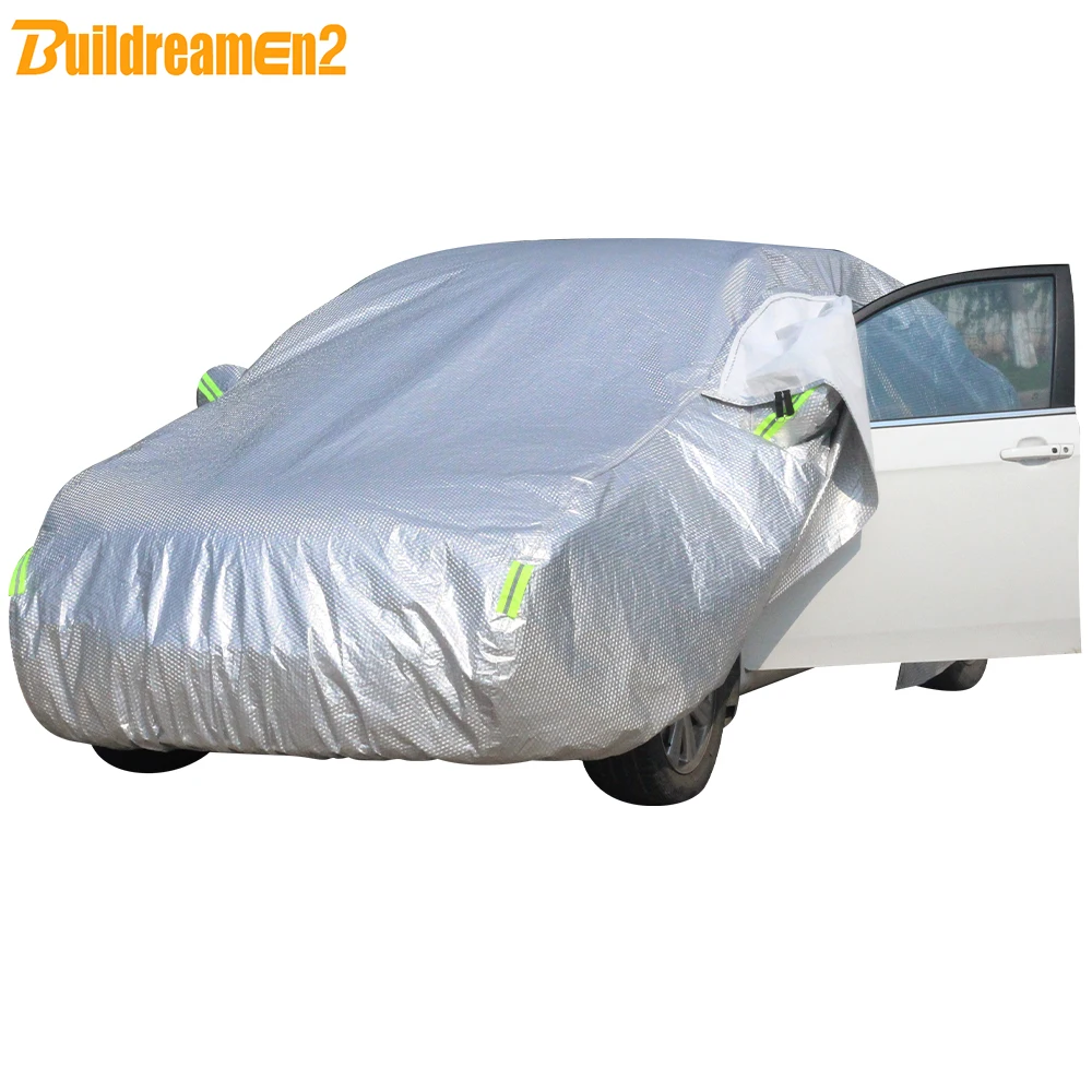 Buildremen2 Full Car Cover Sun Snow Rain Hail Prevent Thick Cover Waterproof For Dacia Lodgy Duster Sandero Solenza Nova Dokker