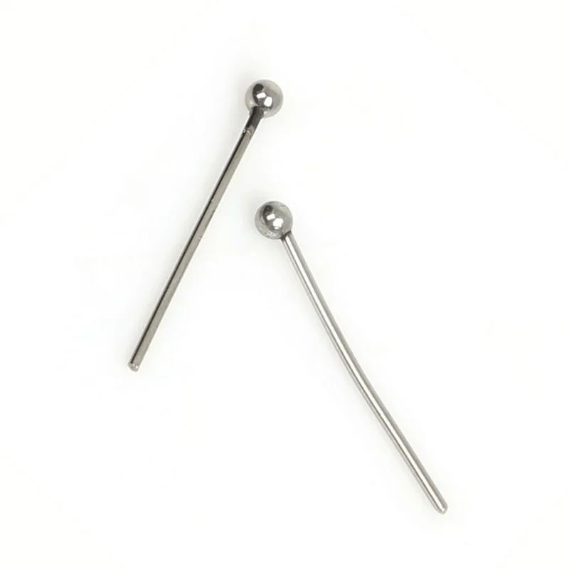 Different sizes 20mm / 25mm / 30mm Stainless Steel Head Pins 50pcs / Pack Ball Pins Jewelry Findings For Jewelry Making