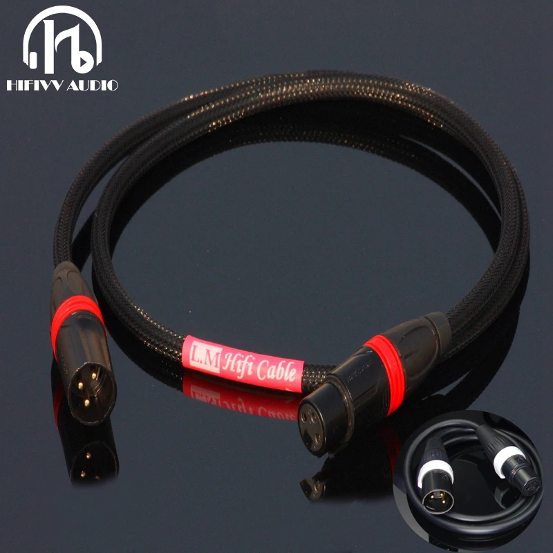 

HiFi аудио XLR штекерный кабель для усилителя XLR к разъему XRL Домашний аудиокабель высокого класса линия подключения аудио CD TV Кабель плеер