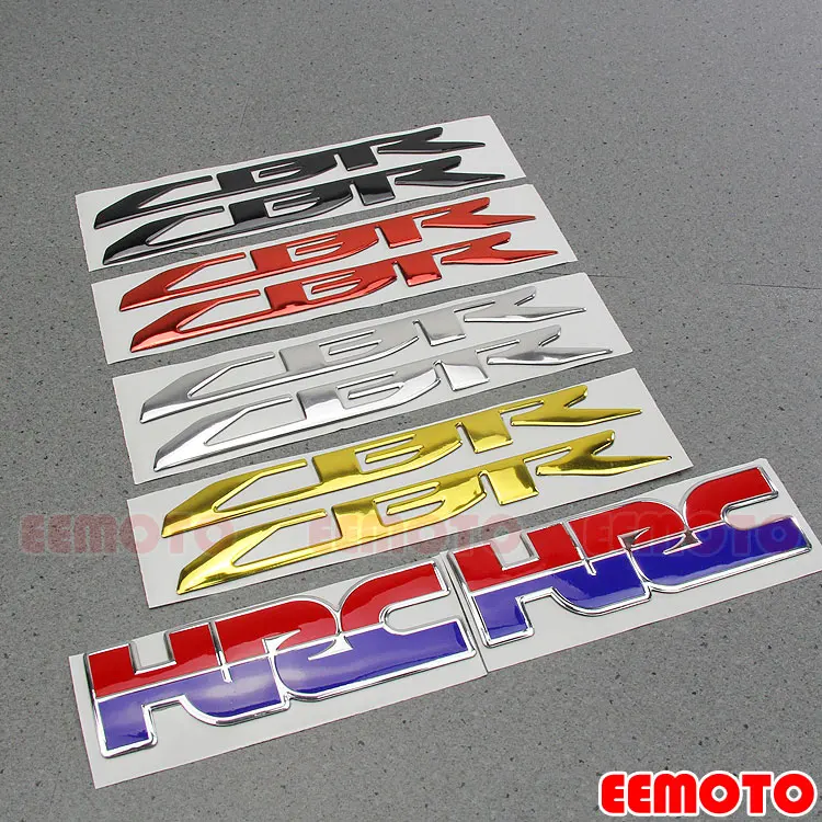 3D Motorcycle Emblem Tank Body Side Fairing Decal Logo Stickers For Hornet HRC CBR 600 1000 650F 500R 300R 250 919 929 400 RR