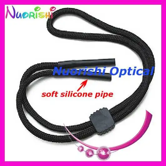 

free shipping 5 pcs L706 glasses string sport sunglasses cord Black or Dark Brown eyewear cord
