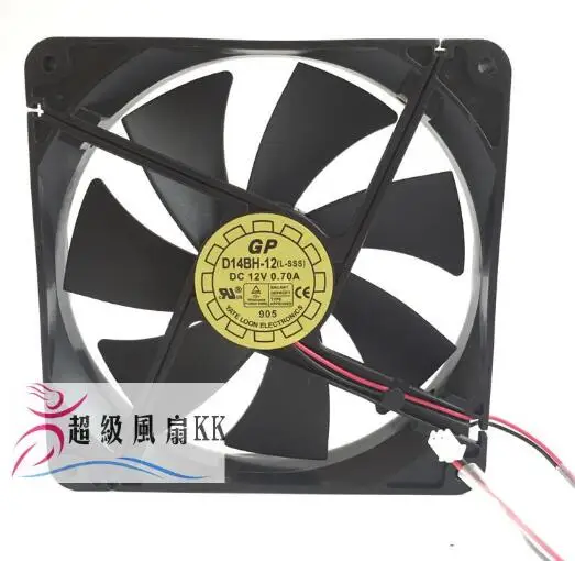 

original 14cm 14 cm 14025 double ball ball 2Pin power fan D14BH-12 fan