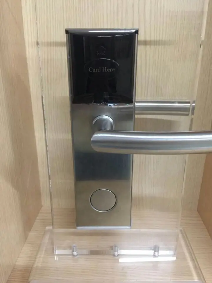 RF card hotel door lock , hotel key card lock system , electric lock with card reader