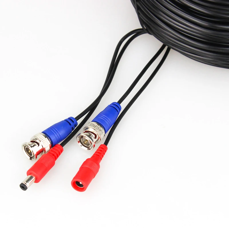 H.View 30m 100ft CCTV Cable BNC & DC Plug Video Power Cable for Wired AHD Camera and DVR Video Surveillance System Accessories