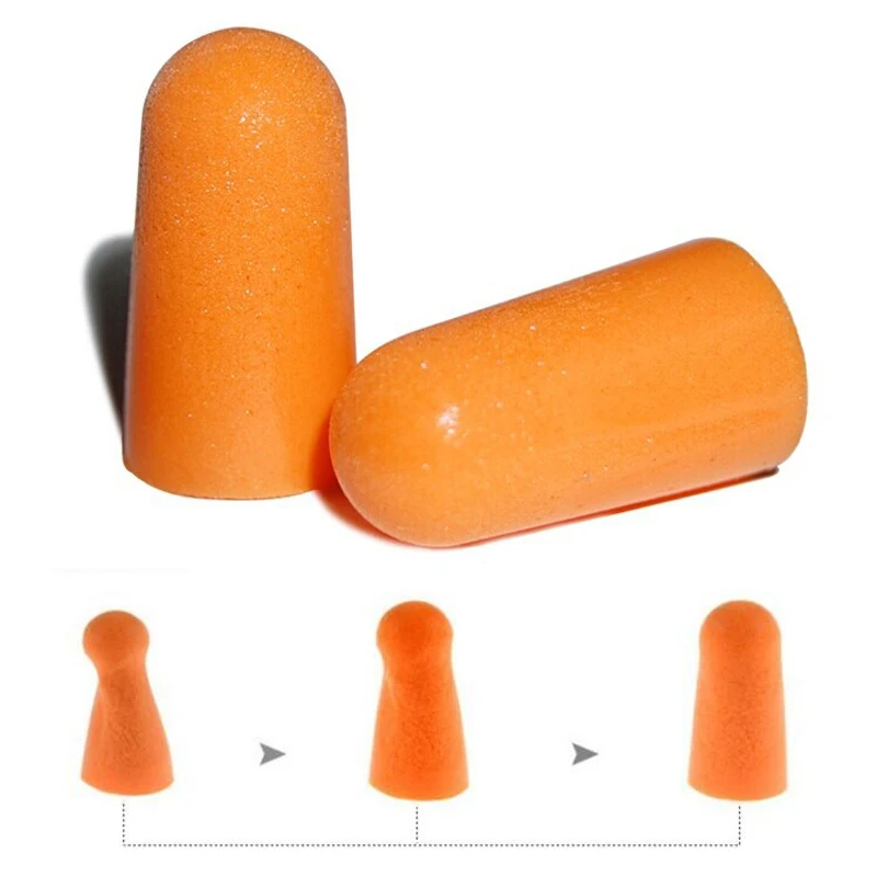 20pairs 3M 1100 Authentic  Slow Reboun Foam Soft  EarPlugs Noise Reduction Norope Earplugs Swimming Protective earmuffs