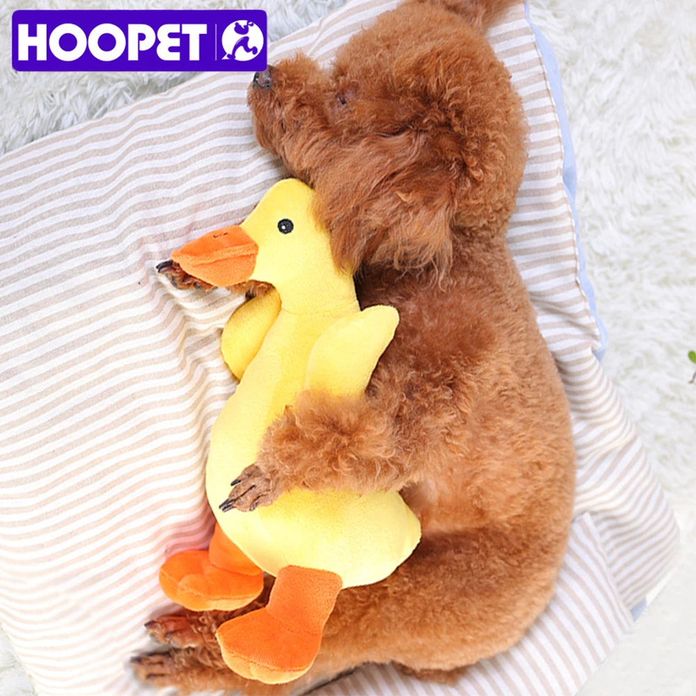 HOOPET Dog Toy Pet Chew Training Yellow Duck Product Funny Interactive Toy for Puppy and Cat