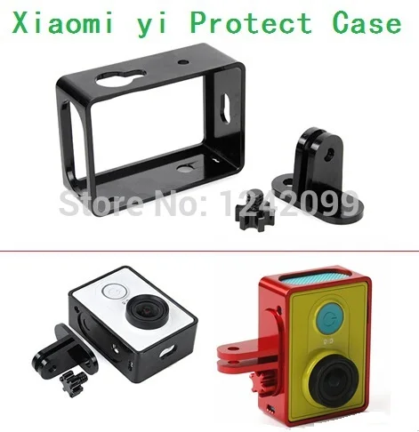 Akcesoria do kamer akcji Xiaomi Yi 1. Torba na obudowę ze stopu aluminium / obudowa z adapterem. Uchwyt na ramkę