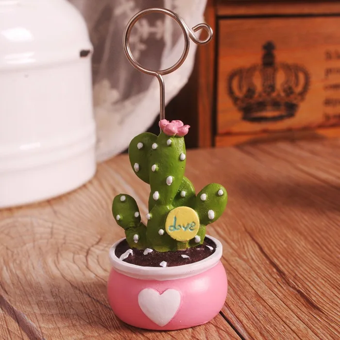 Kawaii Phim Hoạt Hình Ảnh Động Vật Giấy Clip Holder Bàn Tên Thẻ Ủng Hộ Đám Cưới Đặt Thẻ Memo Clip Note Chủ Home Trang Trí