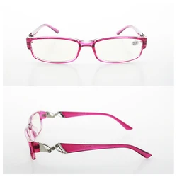 Brand Designer Rhinestone Reading Glasses Women Full Frame Diopter  Eyeglasses Anti-fatigue Eyeglasses