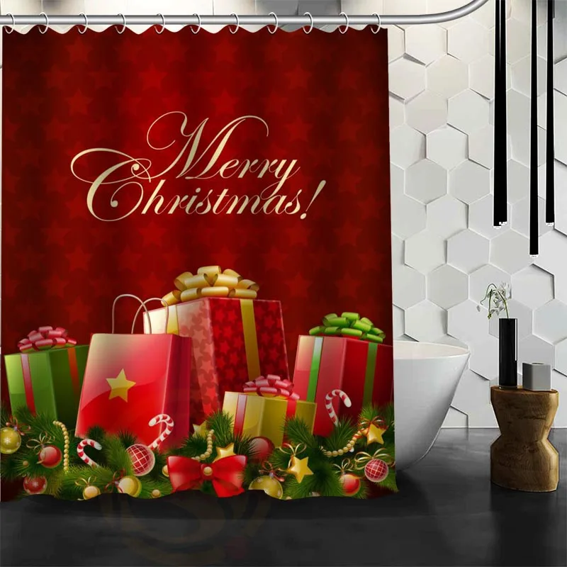 Happy New Year Merry Christmas gift Monroe Shower Curtain Polyester  Fabric More Size Customized Bathroom Shower Curtains