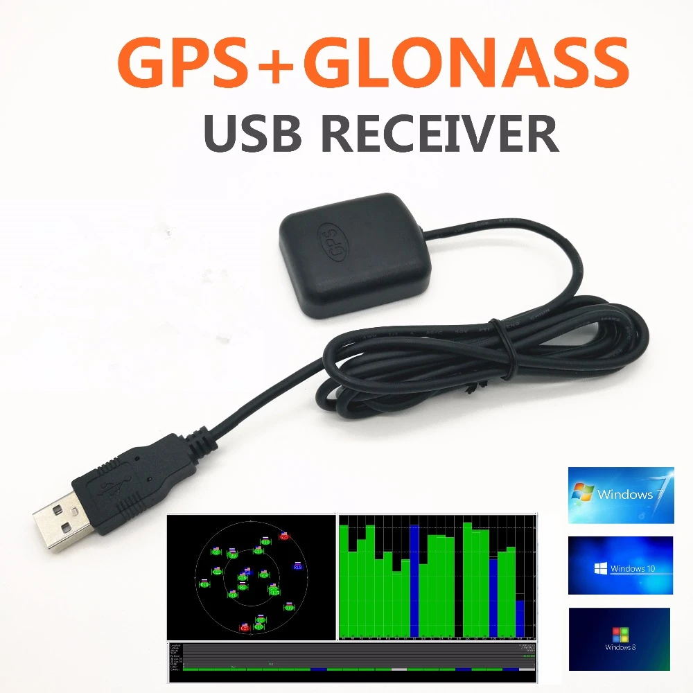 USB GPS GLONASS receiver GNSS GPS chip design USB  antenna G- MOUSE 0183NMEA