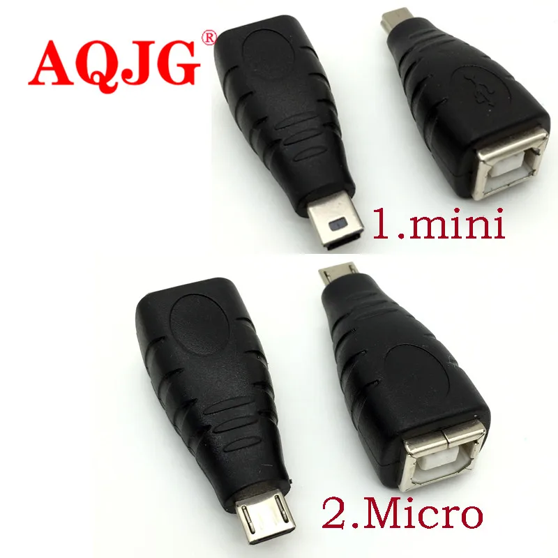 Mini Micro USB 5pin male to USB 2.0 B Type Female Printer Scanner Adapter connector M/F High quality usb 2.0