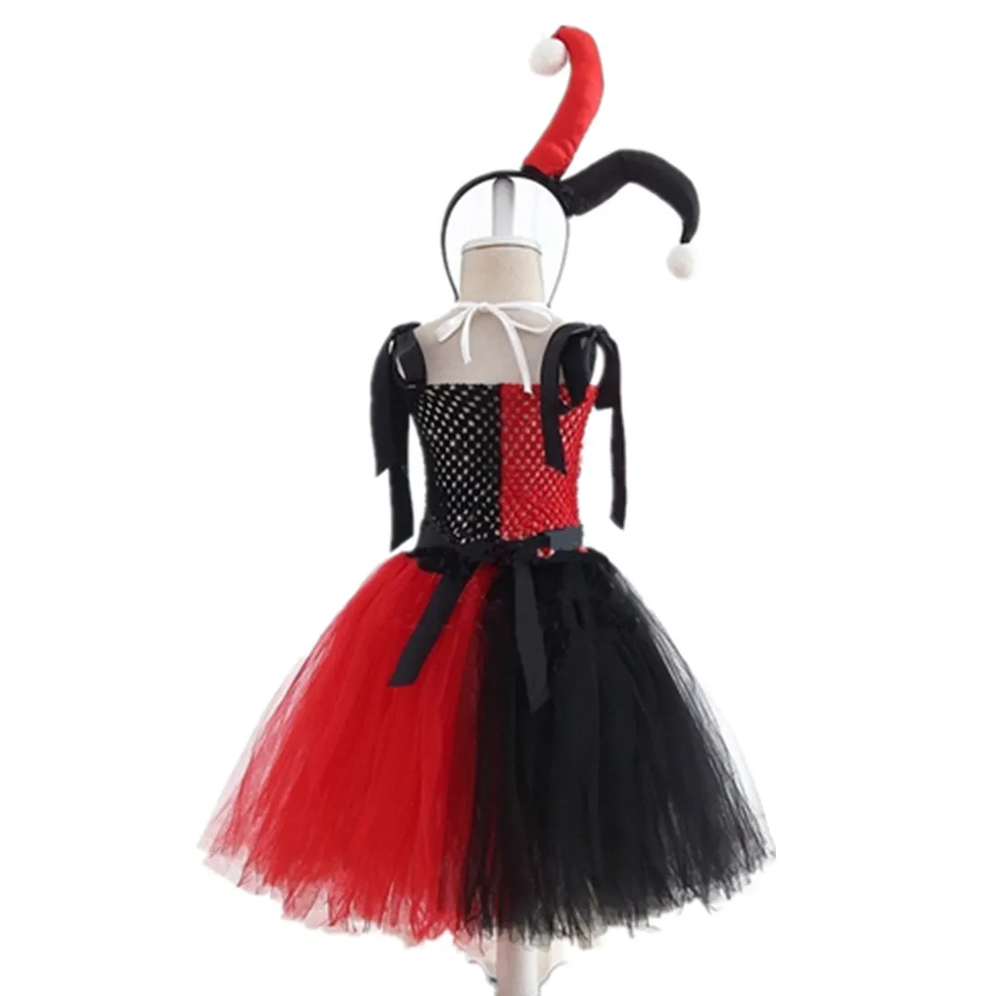 Halloween costume for kids clown female Harry Quinn anime Cosplay costumes Carnival Christmas Party clothing COS dress for girls