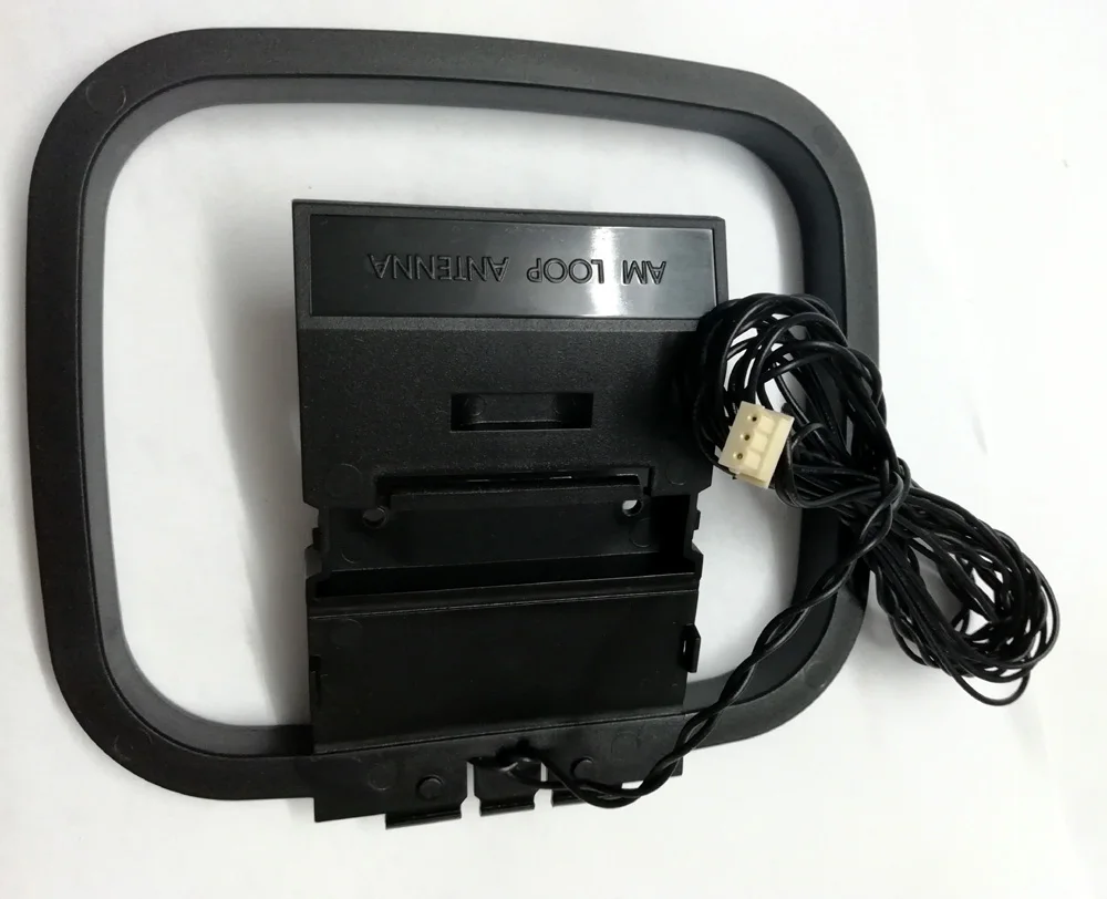 FM AM Loop Antenna for Receiver with 3-Pin Mini Plug Connector for Sony Sharp Chaine Stereo AV Receiver Systems