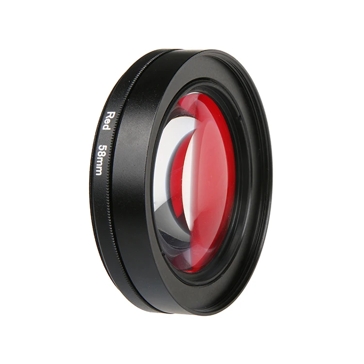 Filter close up +16 Macro Red Diving Underwater Filter Filtors Sets for Gopro Hero 5 6 7 BLACK Waterproof Case Accessorie