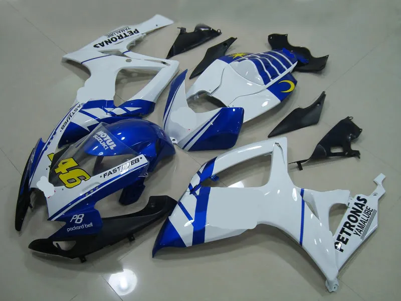 Hey-black White BLUE ABS Plastic Motorcycle Bodywork Fairing Kit For Suzuki GSXR600 GSXR750 2006 2007 GSX-R 600 750 GSXR K6 06 7