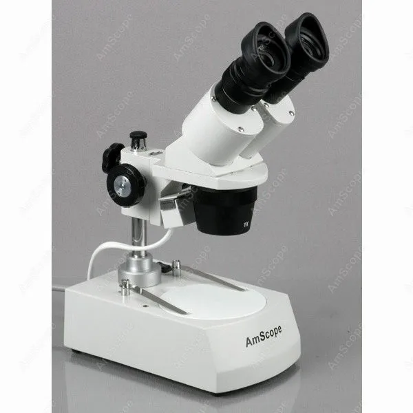 Binocular Stereo Coin Microscope--AmScope Supplies 10X-30X Binocular Stereo Coin Microscope + 1.3MP USB Camera