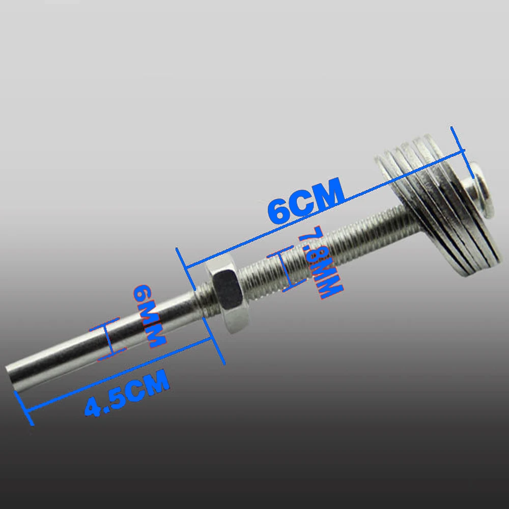 Polishing round connecting rod, Cloth wheel fixation rod, Mandrel, large diameter,Multiple polishing wheels.