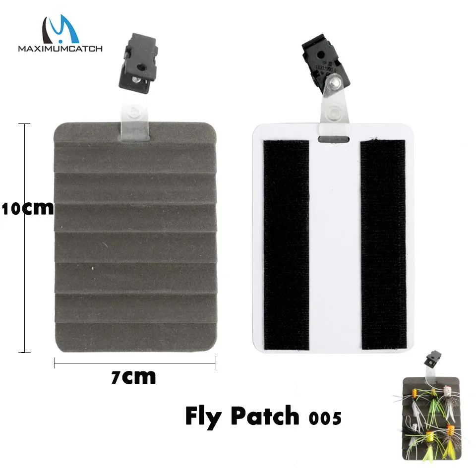 Maximumcatch High Quality Ripple Foam Fly Patch with Zinger Retractor Potable Fly Fishing Accessory