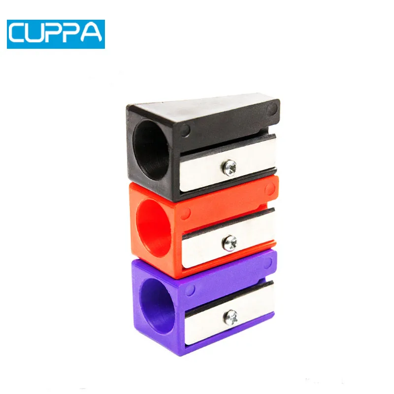 

High quality Cuppa 6 Pcs/Lot Cues Tip Sharpener Tools Black/Red/Purple Colors Billiard Cue Tips Tool Sharpeners China