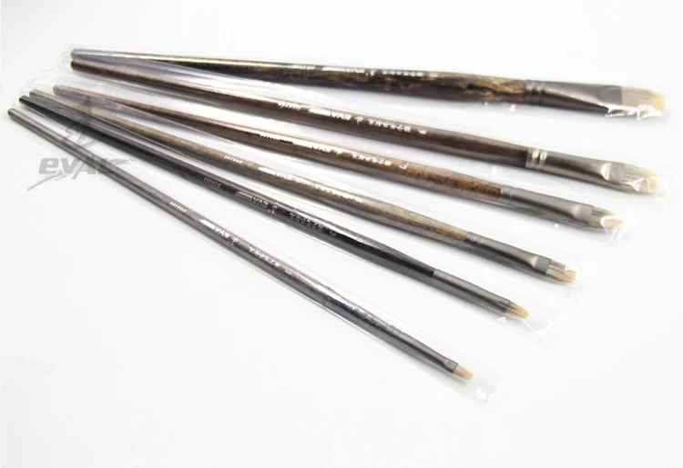 Tige de bouleau du nord-est en furet 6 pouces, brosse à peinture à l\'huile, fournitures artistiques professionnelles pour artistes
