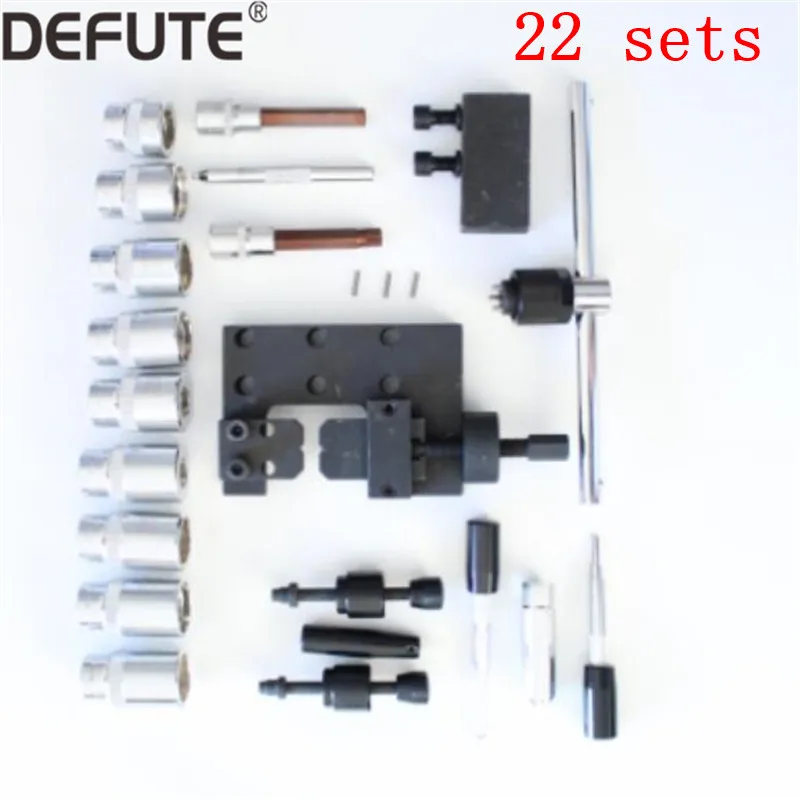 22pcs common rail injector disassemble tool diesel injector dismounting tools common rail repair tools