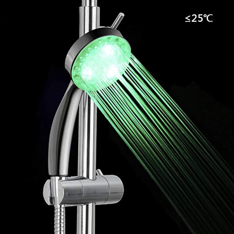 LED Changing Shower Head water Temperature Sensor Sensing Bathroom Nozzle Automatic Control Colorful Sprinkler Led Shower head