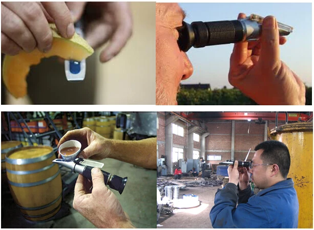 Réfractomètre à main pour le miel brix 45-82%