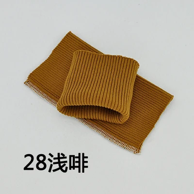 New DIY 8*9CM Thicken Knit Rib Fabric Cuff Pair,Coat Cotton Stretch Soft Cuffing 1 Pair Thick ribbed cuffs