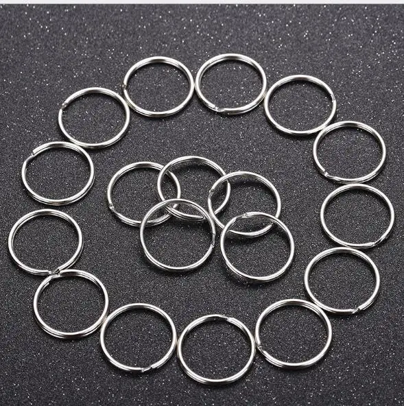 

Factory Supply 1000pcs/lot 25mm round Split Key Rings Double Loop Keychian Metal Plating Nickel wholesale