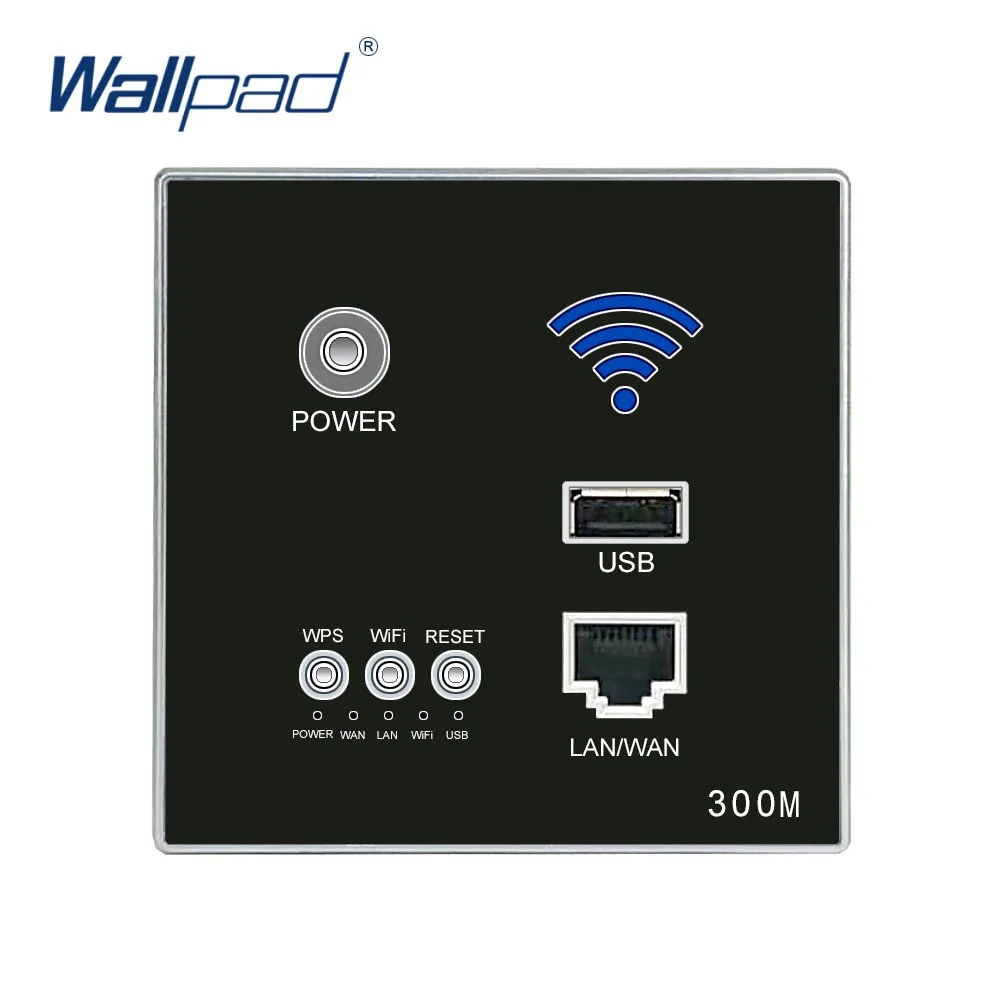 300M Wall Embedded Wifi AP Router USB Socket Outlet Wall Outlet Charger WIFI Sockets Smart Socket