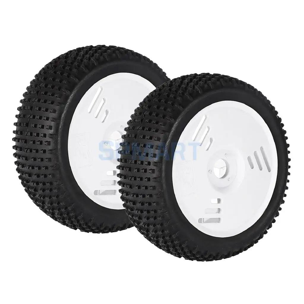 2 Pieces 1:8 RC Truggy Off-Road Car Tyre Tire Wheel Rim for HONGNOR VP-PRO ZDRacing HPI HSP Refit Parts